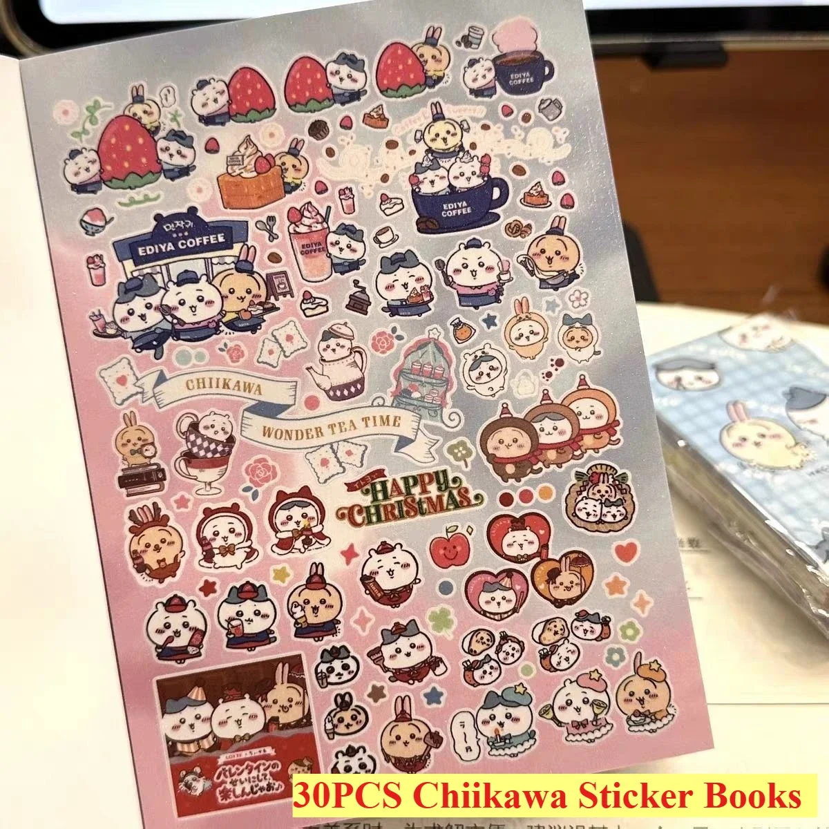 Novelty Gifts - 30 Page Cute Anime Chiikawa Stickers