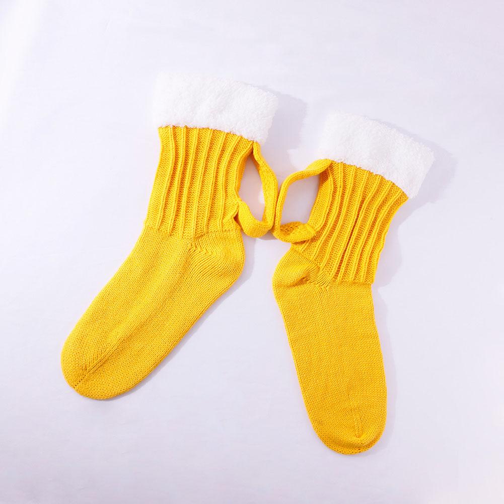 3D Beer Mug Pattern Knitted So - Novelty Gifts 评论和价格