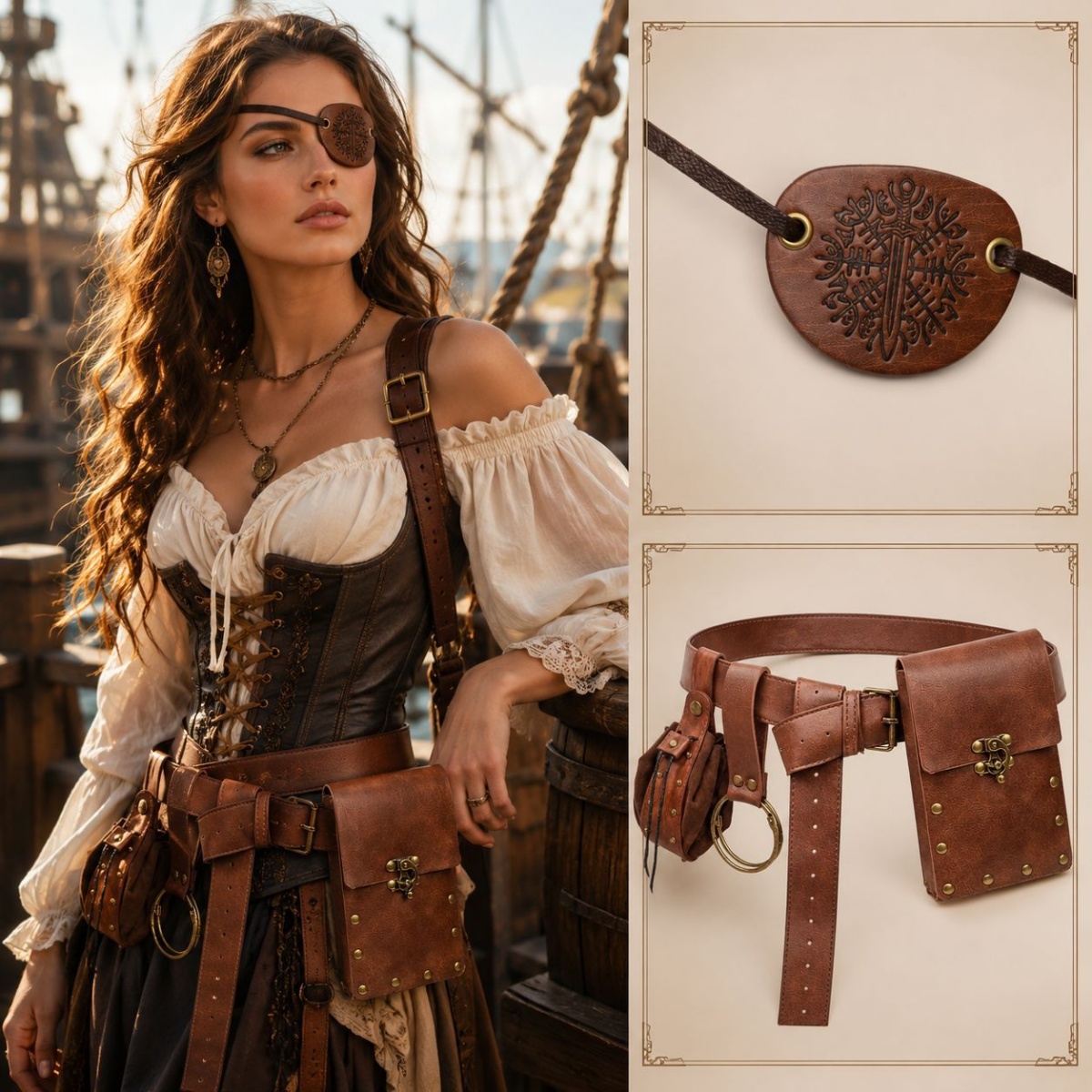 Medieval Retro Belts, Pouches, - Costumes 评论和价格
