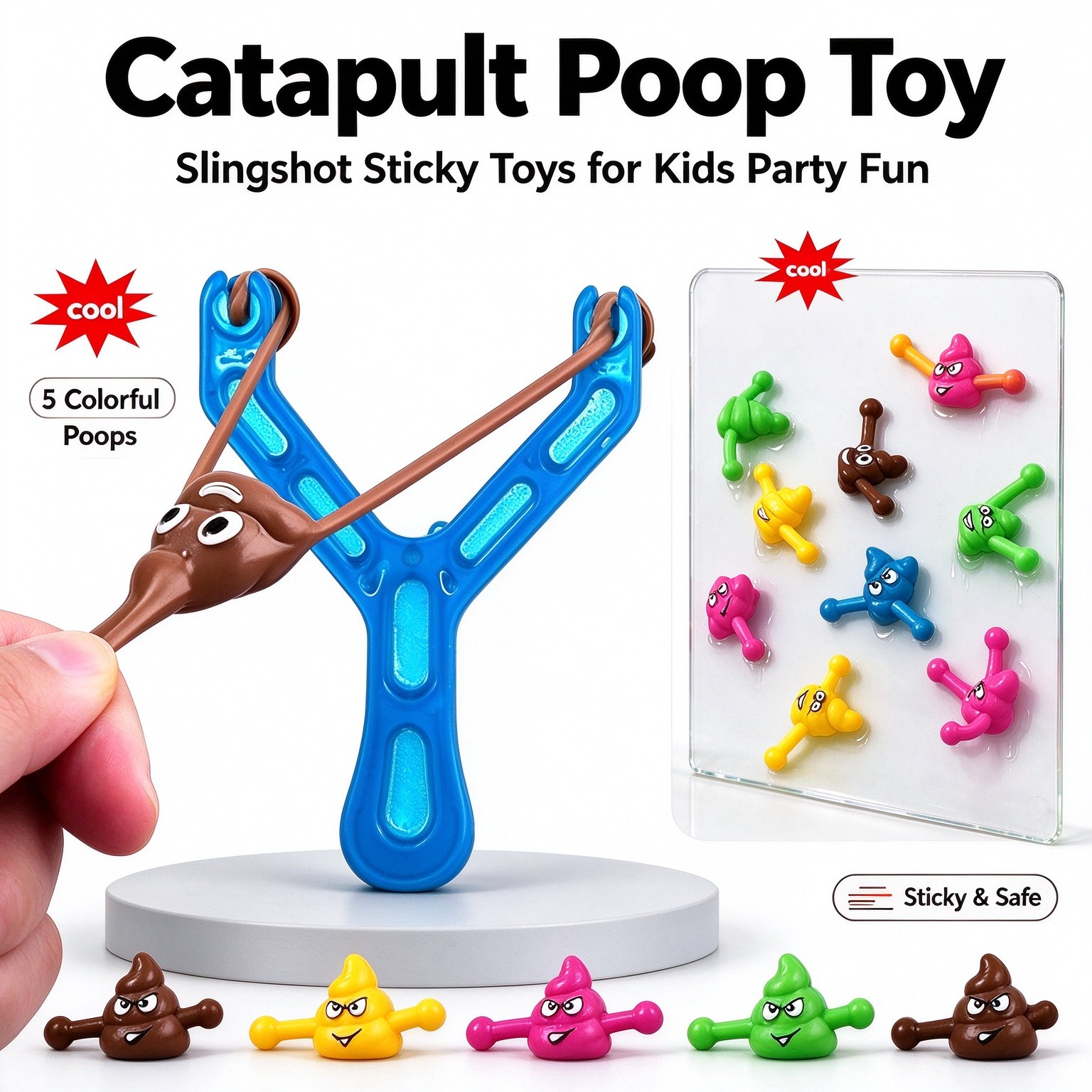 5Pcs Fake Poop Slingshot Funny - Fake Poop Gag Gift 评论和价格