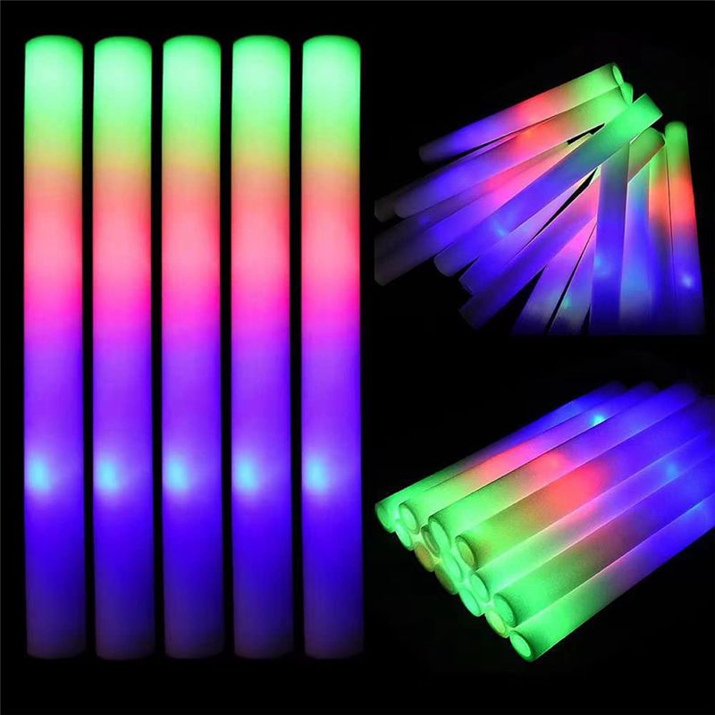 A75K Glow Sticks Bulk, LED Foa - Flashing Led Foam Sticks Party 评论和价格