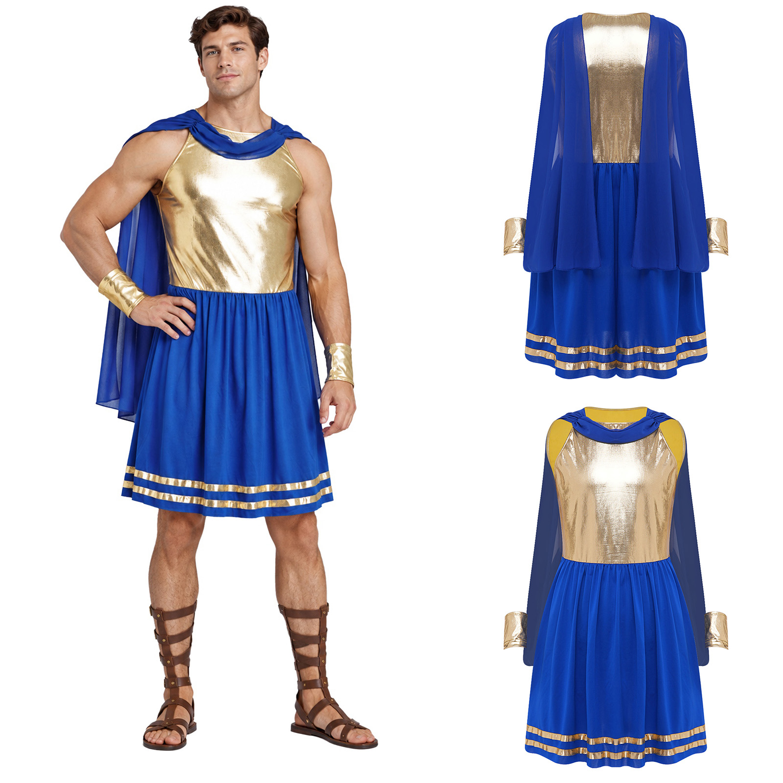Mens Ancient Greek Costumes Ha - Costumes 评论和价格