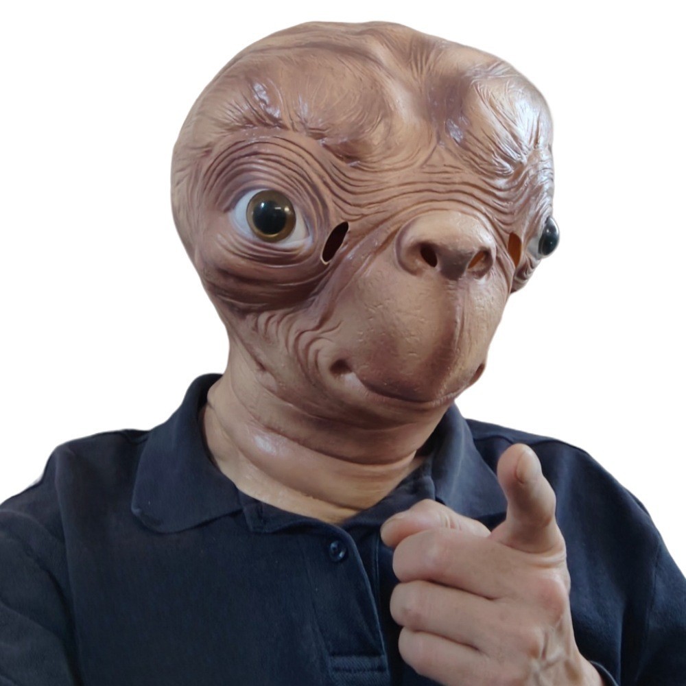 Realistic ET Alien Latex Mask  - Latex Alien Mask Realistic 评论和价格