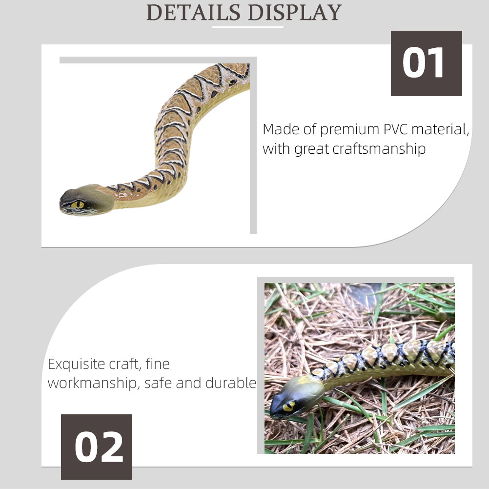 Realistic PVC Snake Decoration - Prank Toys 评论和价格