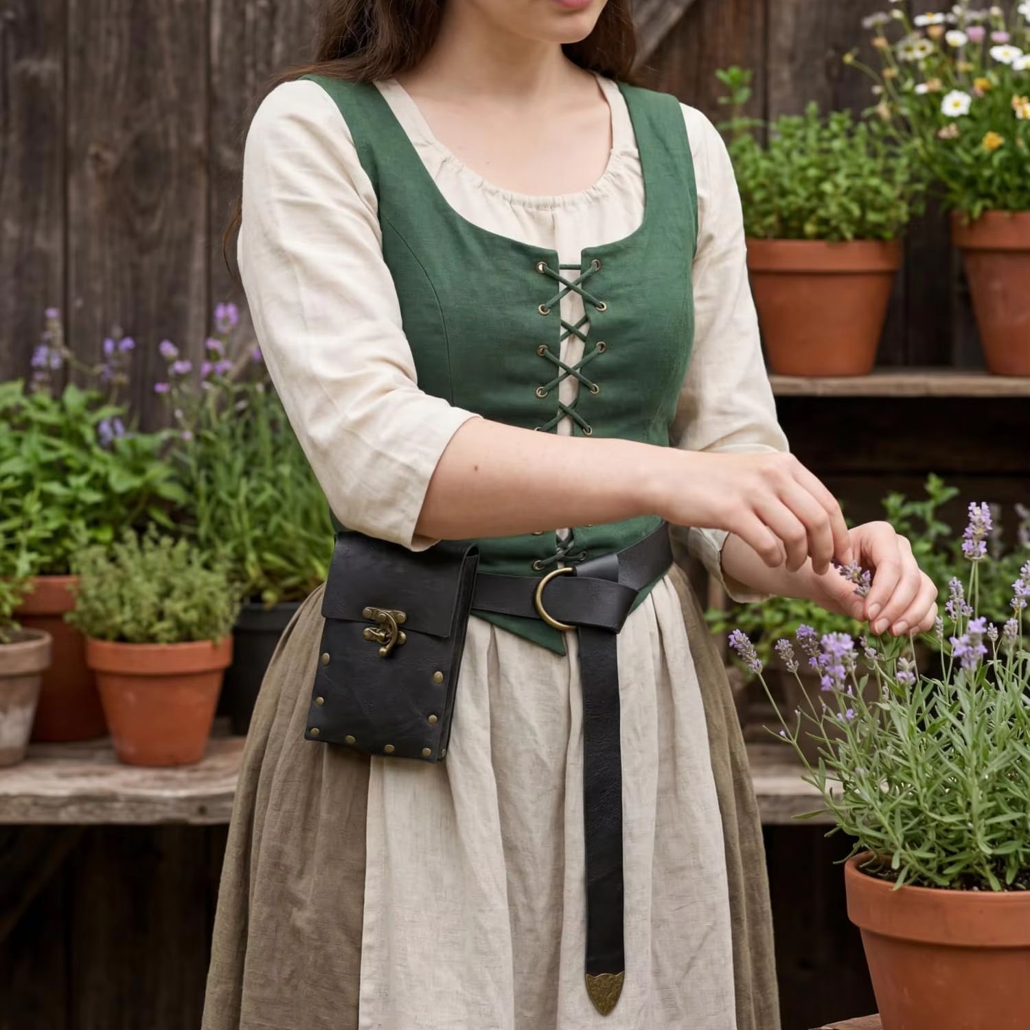PU Leather Medieval Waist Belt - Costumes 评论和价格