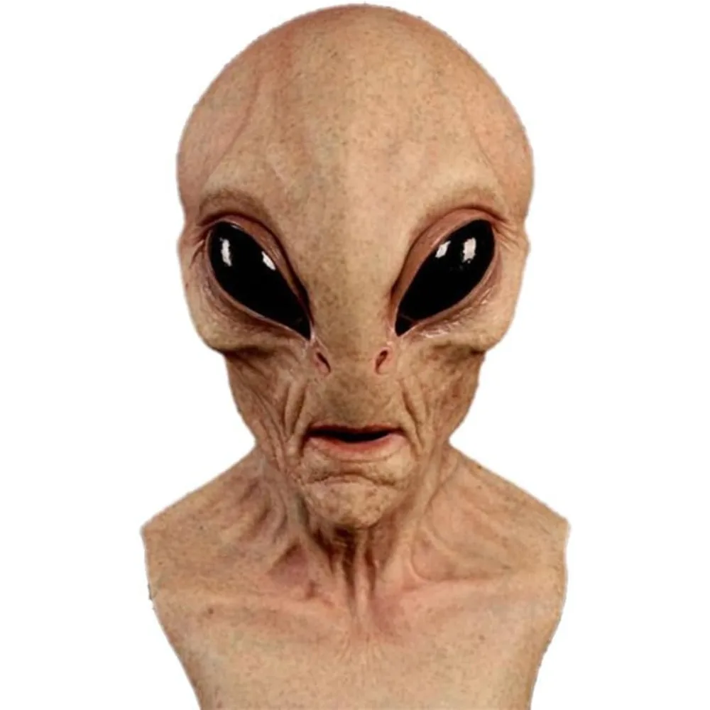 Hot Sale Halloween Costume Ali - Latex Alien Mask Realistic 评论和价格