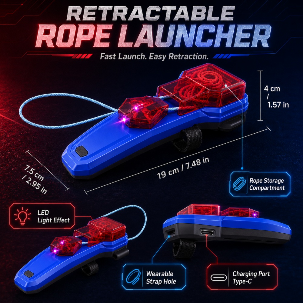 Rope Launcher Spider Web Shoot - Novelty Gifts 评论和价格