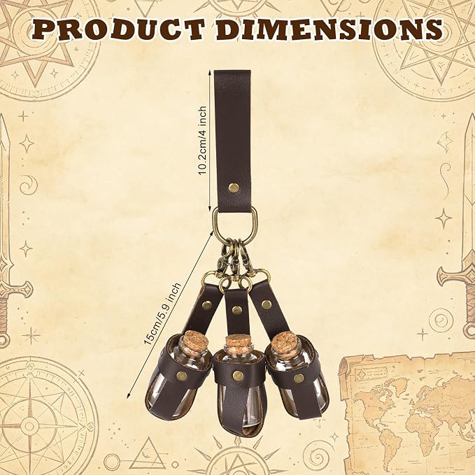 Cork Potion Bottle Cosplay Bel - Costumes 评论和价格