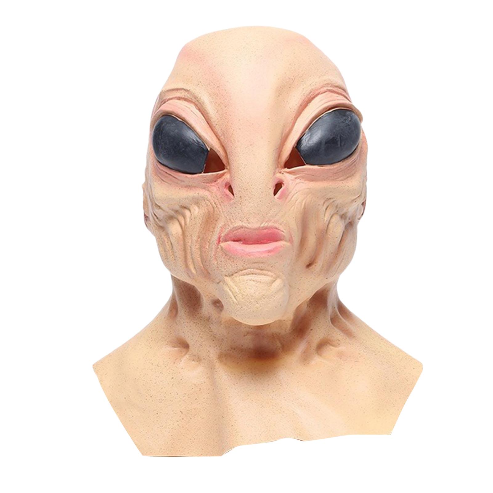 Latex Alien Mask Full Head Cov - Latex Alien Mask Realistic 评论和价格