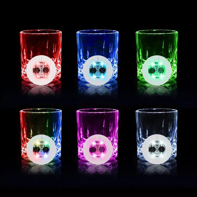 LED Coasters Sticker Night Clu - Glow In The Dark Party Glasses 评论和价格