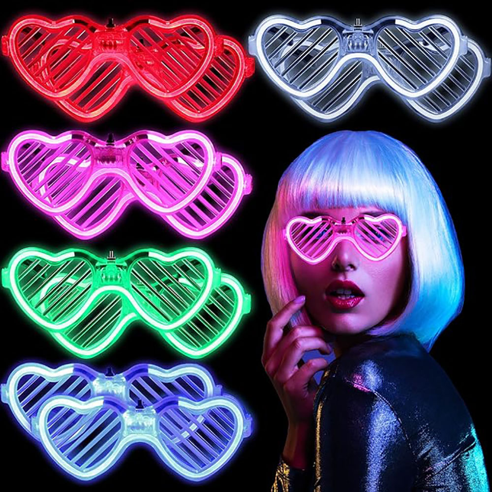 5/10/15/20/30 Pcs Led Neon Par - Glow In The Dark Party Glasses 评论和价格