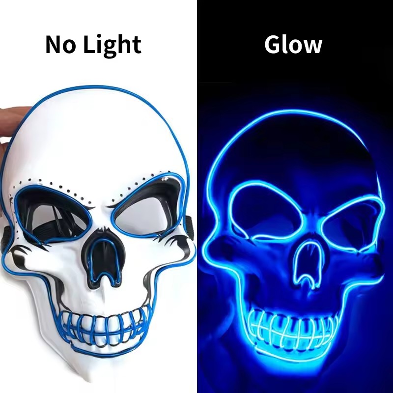 Neon Mask Led Light Up Party M - Led Purge Mask Halloween 评论和价格