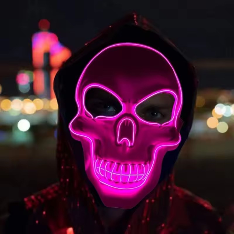 Neon Mask Led Light Up Party M - Led Purge Mask Halloween 评论和价格