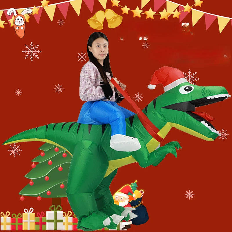 Tyrannosaurus Rex Christmas In - Inflatable Dinosaur Costume Adult 评论和价格